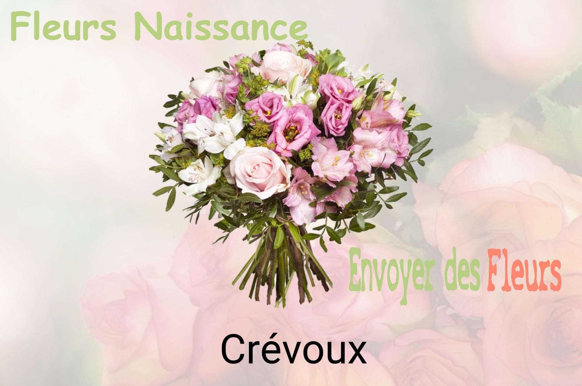 Bouquet de fleurs de naissance livré à Crévoux